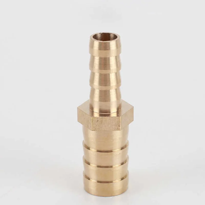 OD 2.5 3 4 5 6 8 10 12 14 16 18-32mm Brass 2-Way Barbed Pipe Fitting Reduce Equals Straight Connector Pagoda Hose Barb