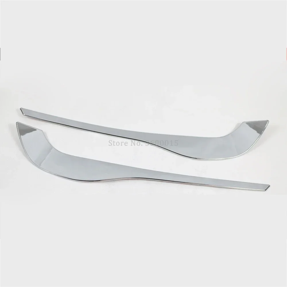 For Mazda CX-5 KF 2017-2021 CX8 2017-2024 Chrome Front Bottom Fog Lamp Light Foglight Eyelid Bumper Molding Trim Car Accessories