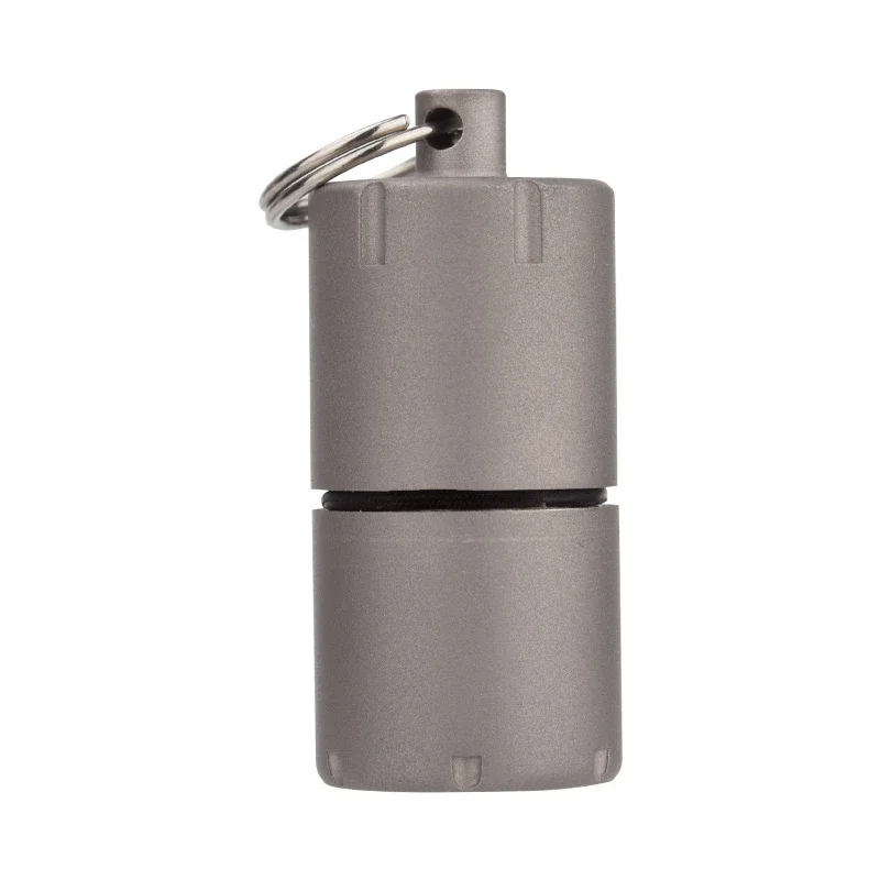 Metal Mini Keychain New Creative Lighter Windproof Gasoline Kerosene Titanium Box Lighter Cigarette Accessories Men\'s Gadgets