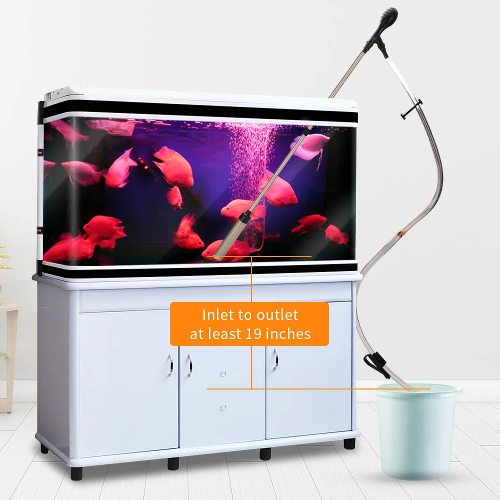 Réservoir de poisson lave-sable sous vide gravier changeur d'eau Siphon filtre semi-automatique réservoir de poisson changeur d'eau accessoires