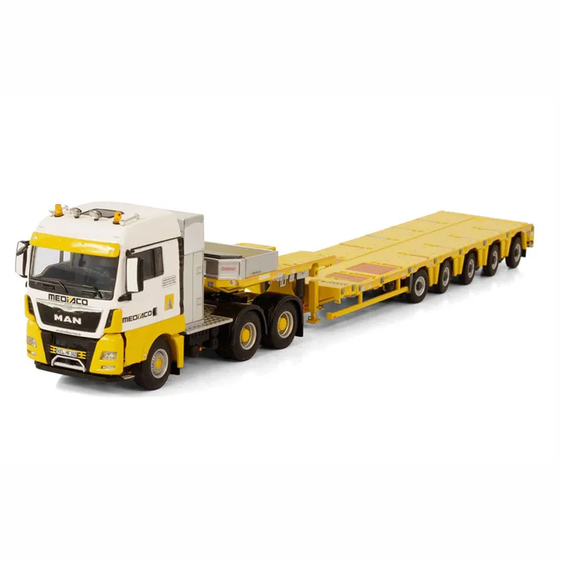 Diecast 1:50 Scale MAN TGX Truck Heavy Transporter Trailer Model 01-3684 Collection Souvenir Display Vehicle Toy