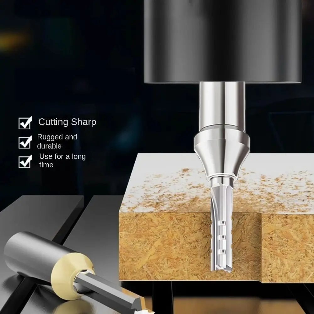 TCT Rechte Frees 1/2 Schacht CNC Tool Trimmen Steken Router Bit 6mm Carbide Frees voor MDF multiplex