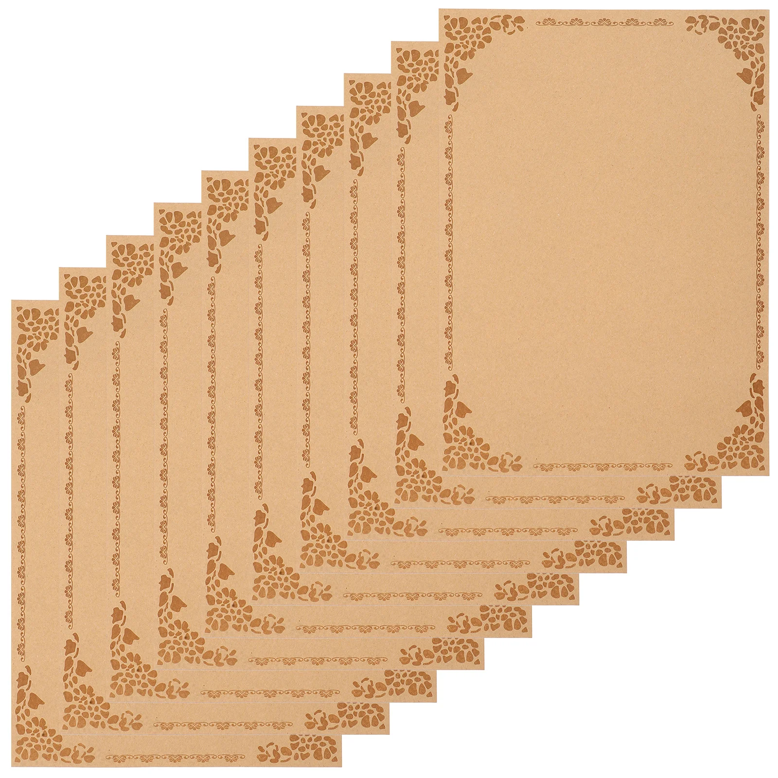 10Pcs Blank Certificate Paper A4 Printable Diploma Award Sheets School Graduation Certificate Paper Awards