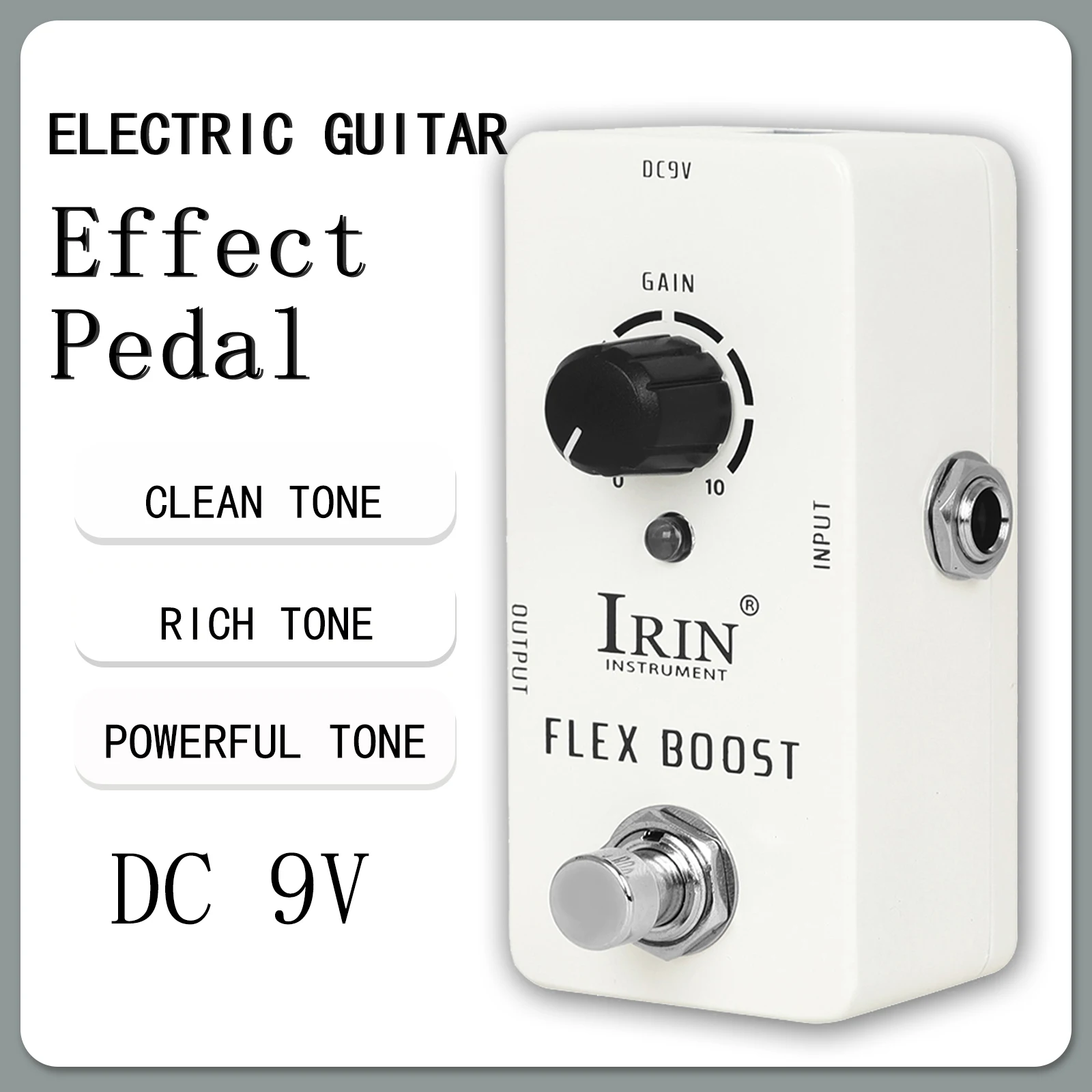 

IRIN RS-14 Flex Boost Guitar Effect Pedal Stimulus Effects Flex Boost Motivation True Bypass Pedal Electric Guitarra Accessories