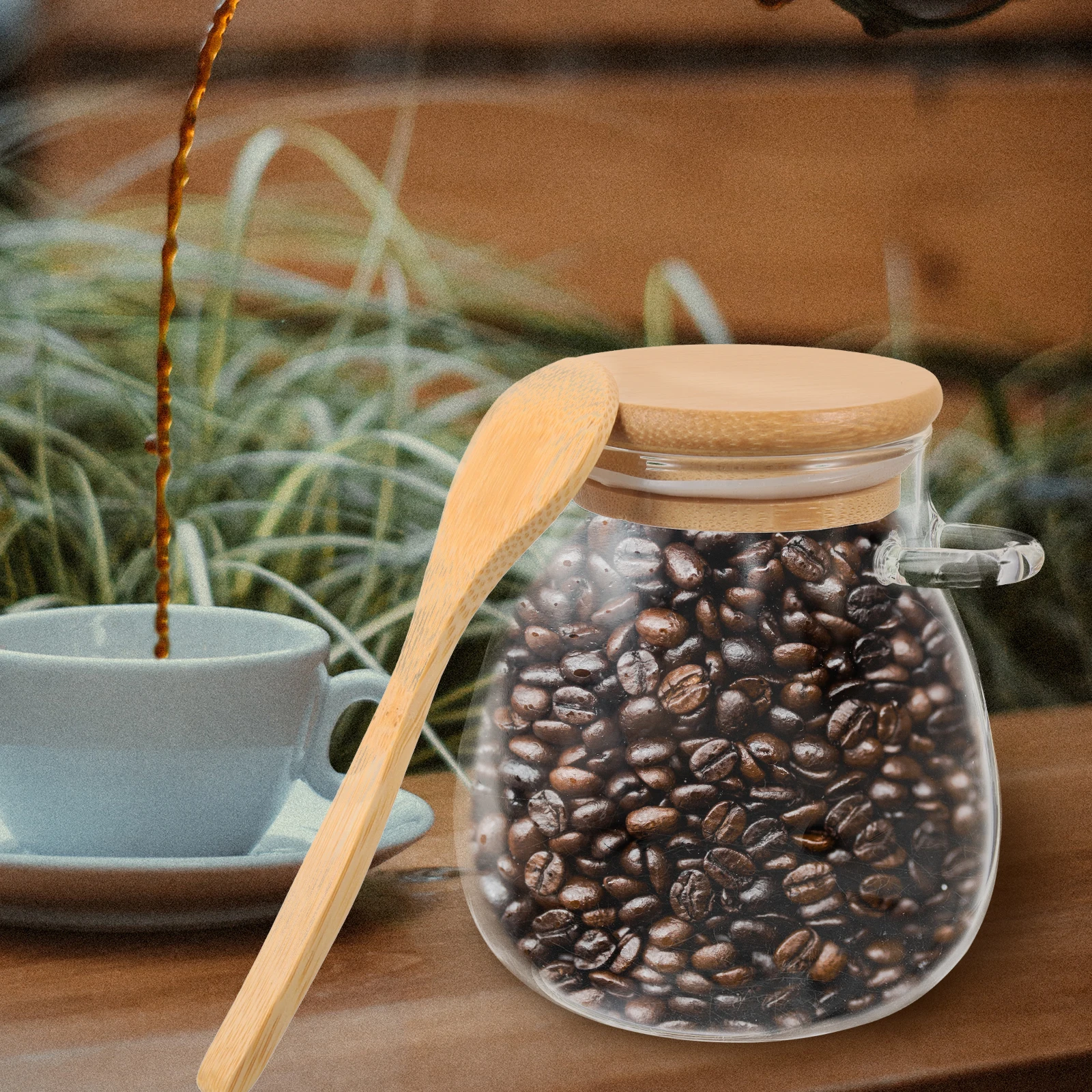 

Household Tea Food Containers Storage Jars Glass Convenient Canister Multi-function