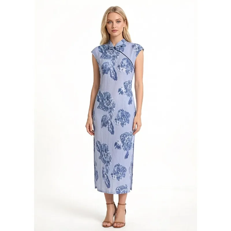 

Плиссированное платье Miyake 2026: Новое летнее высококачественное плиссированное платье в китайском стиле Ципао, элегантное ретро-платье в национальном стиле, подчеркивающее темперамент