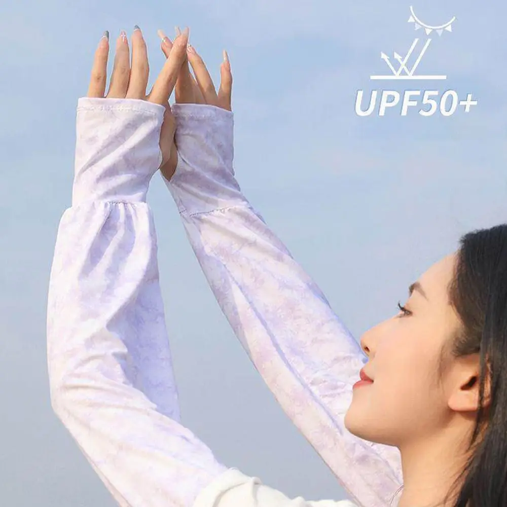 

Fashion UV Solar Ice Anti-sunburn Sleeve Long Loose Arm Sleeves Sun Protection Cycling Sleeves
