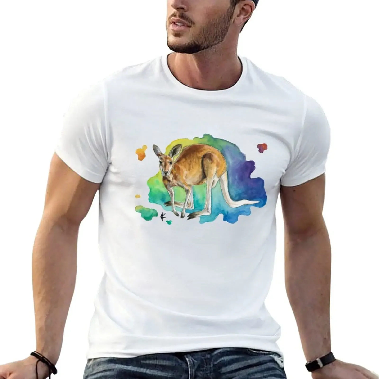 Kangaroo T-Shirt essential t shirt anime clothes anime figures graphic t shirt vintage mens designer clothes