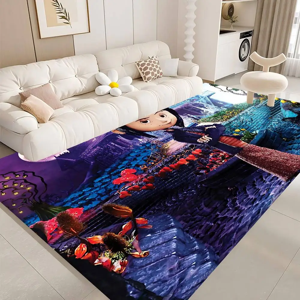 

Длинные коврики с героями мультфильмов C-Coraline, дешевые противоскользящие современные коврики для гостиной, балкона, прикроватные коврики с принтом