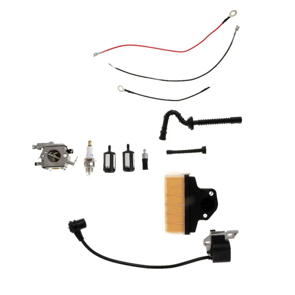 High Quality Carburetor Air Filter Kit Fuel Oil Filter Parts Chainsaw Accessories for 021 023 025 MS Models Home Use
