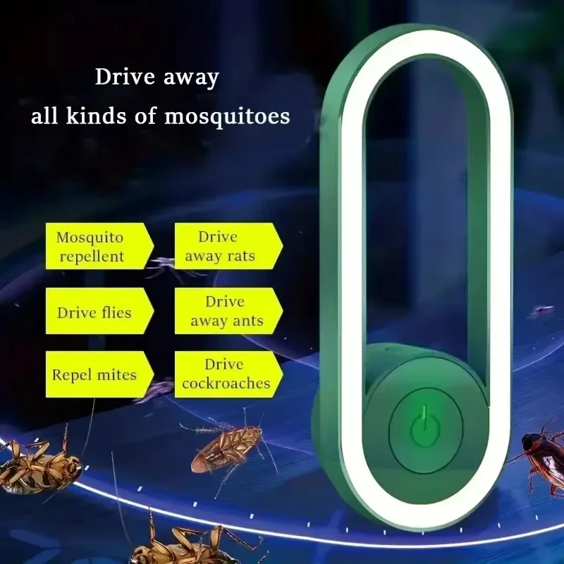 Ultrasonic LED Mosquito Killer Lamp Mute Mosquito Repellent US Plug Night Light For Home Backyard Indoor image 6