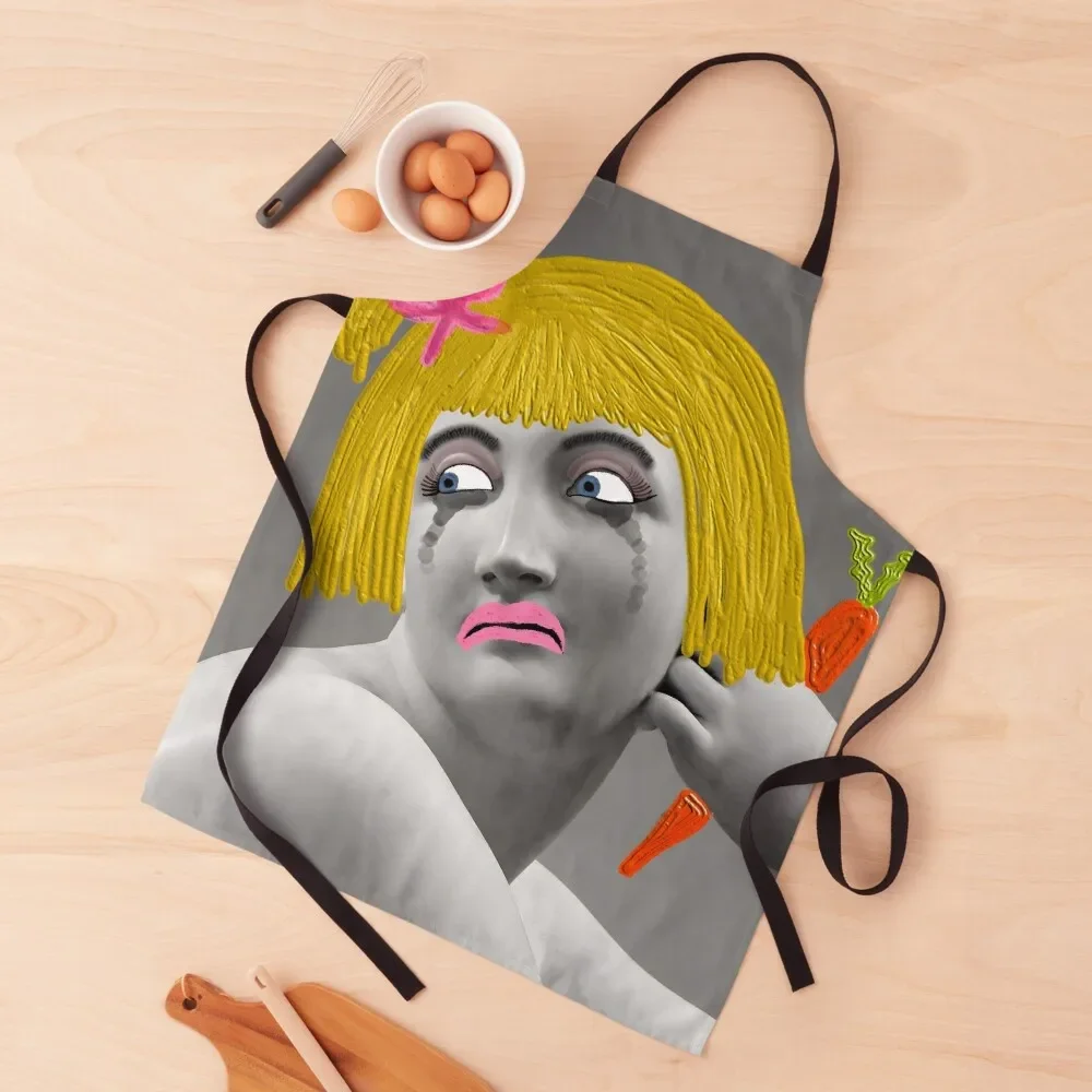 

Hi my name is Barbara Apron Cute Kitchen professional hairdressing with pockets Household Items Useful Apron