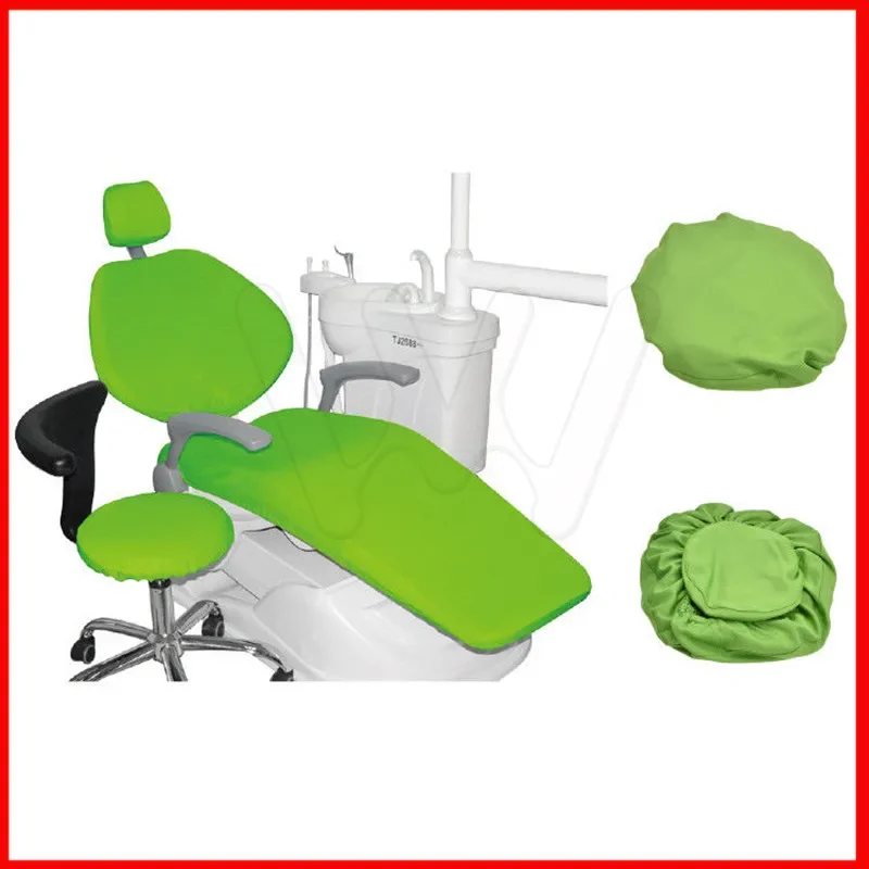 1set High Quality and High Elastic dental chair cover dentist stool cover 4pcs kit 4 color available