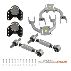4x Front Upper A-Arms + Rear Camber Control Arms Kit For Honda Civic 1992-1995