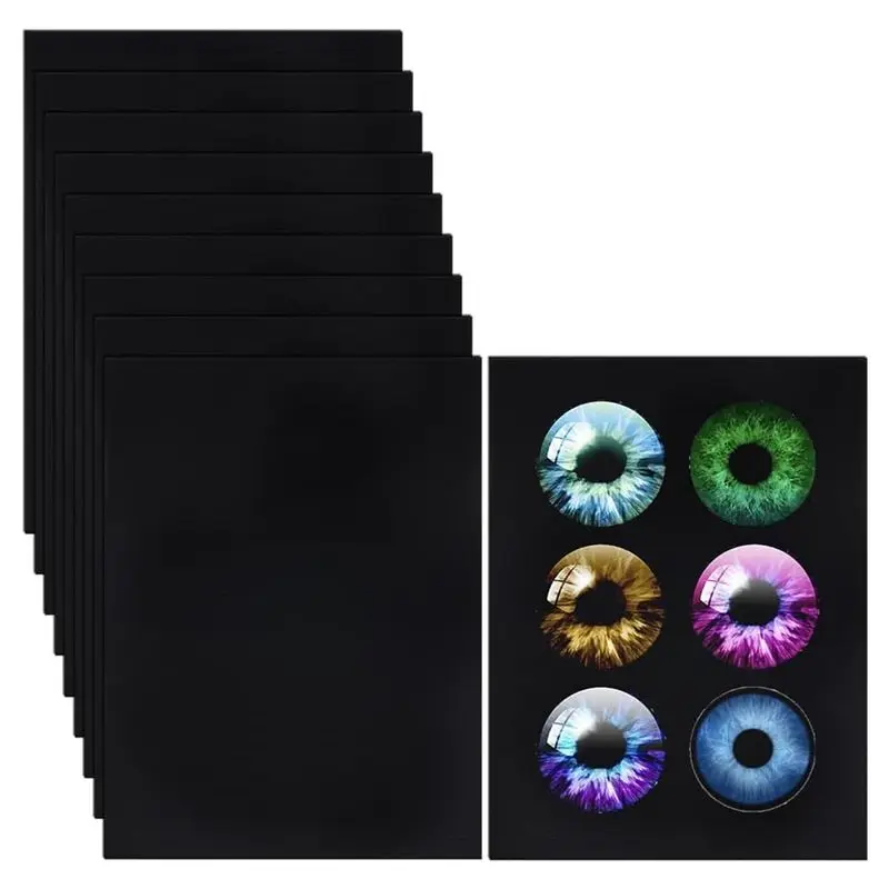 

N04R 10Pcs Fursuit Eye Mesh,11.8X8.6 Inch Black Costume Eye Net, 0.5Mm PVC Dust Mesh Plastic Mesh Sheet For Furries Cosplay