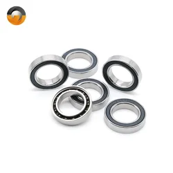 2PC 6802 Hybrid Ceramic Bearing 15x24x5 mm ABEC-7 Bicycle Bottom Brackets & Spares 6802RS Si3N4 Ball Bearings
