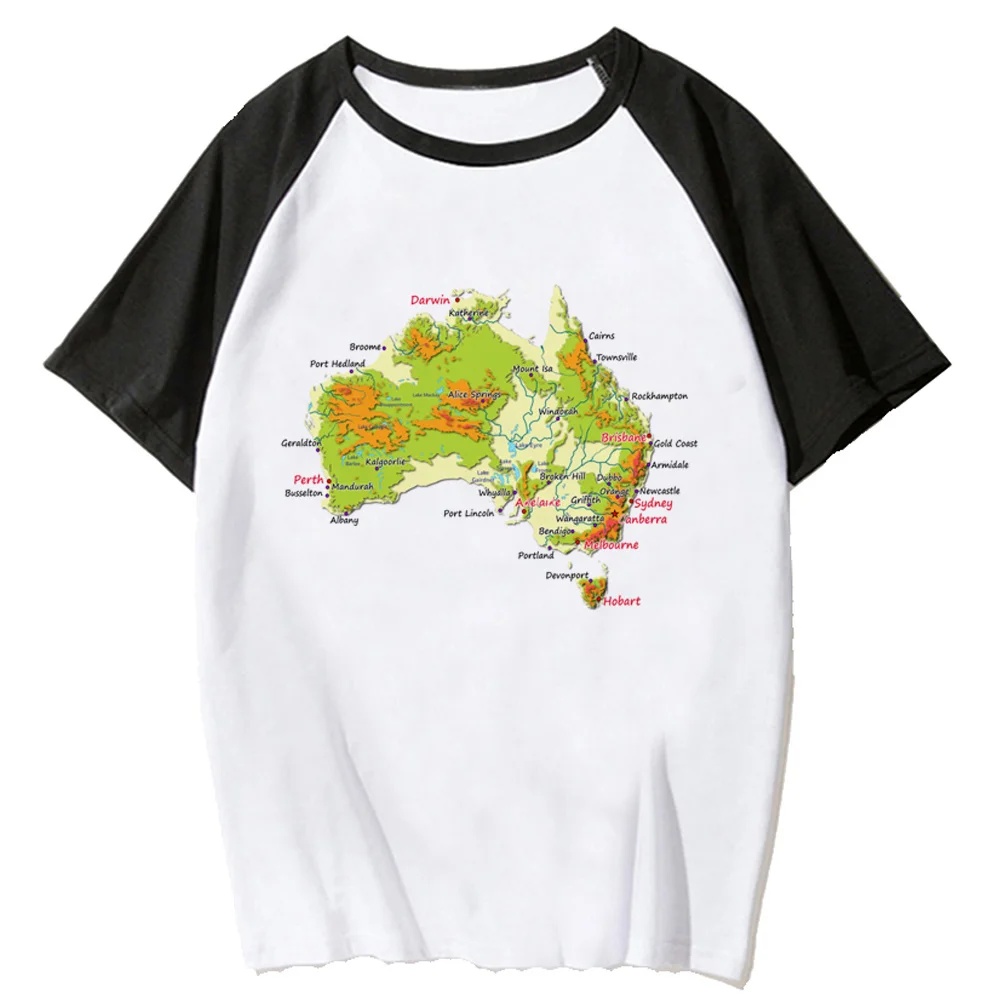 Australia t-shirts women graphic streetwear harajuku t shirt female 2000s manga anime clothing