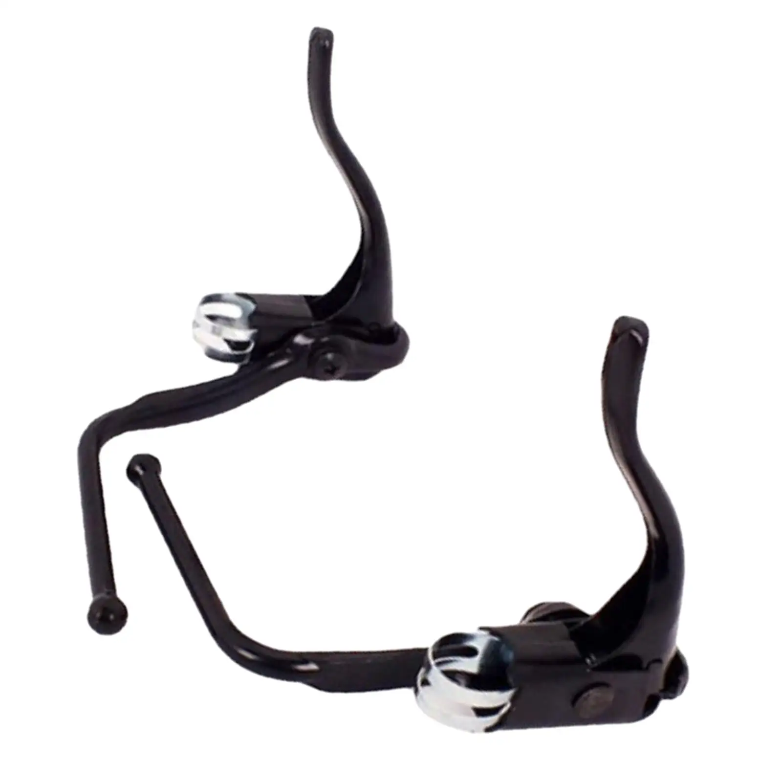 2x Bicycle Double Brake Lever Road Bike Brake Levers Replacement Bicycle Handlebar Brake Lever for BMX Folding Bicycles Black