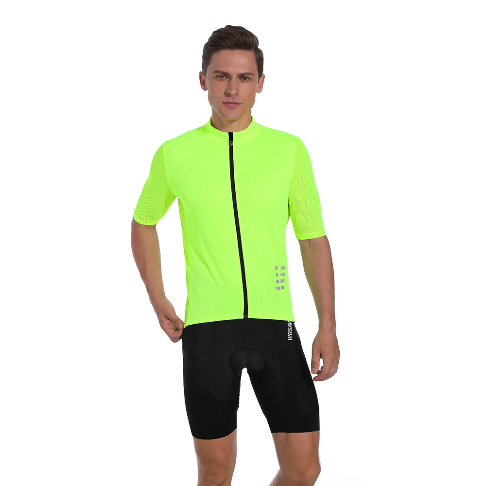 WOSAWE-Camiseta de ciclismo para hombre, Maillot de malla para bicicleta de montaña, Maillot transpirable para equipo profesional