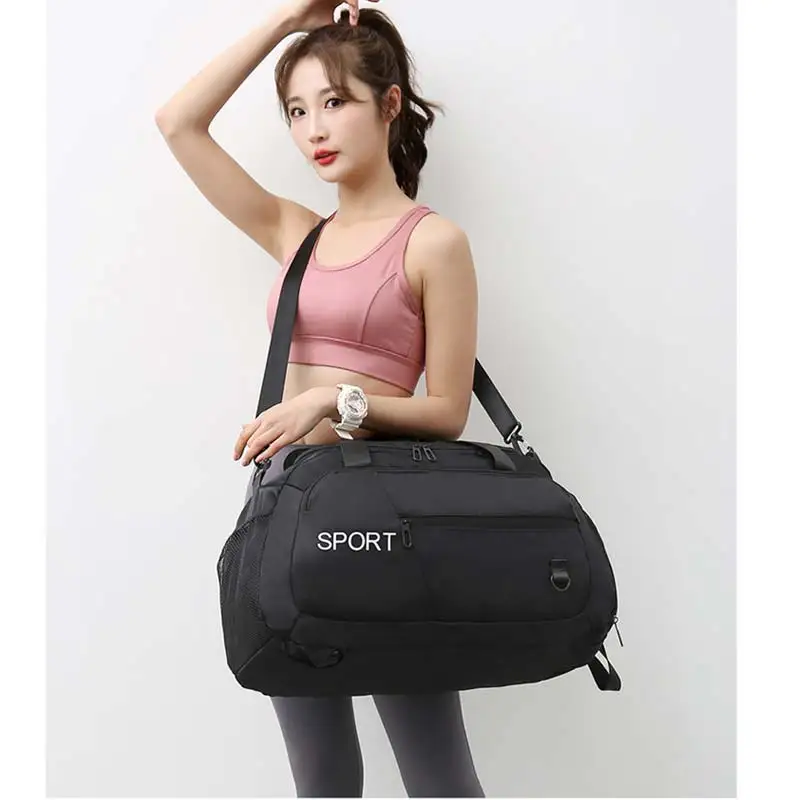 Outdoor Fitness Gym Bag para mulheres, mochila de viagem, sacos de ombro, Yoga Bag, bagagem de treinamento, crossbody, molhado, Weekender Duffel