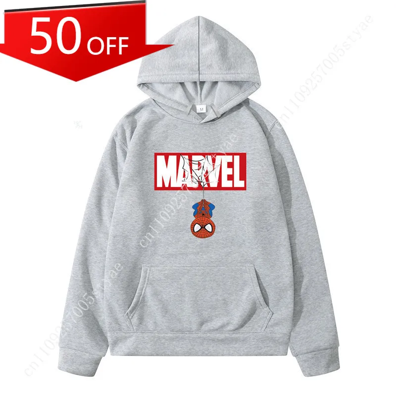 

2026 Marvel Spider-Man Men's Women's Autumn/Winter Casual Hoodie – Printed, Loose-Fit Athletic Hooded Sweatshirt