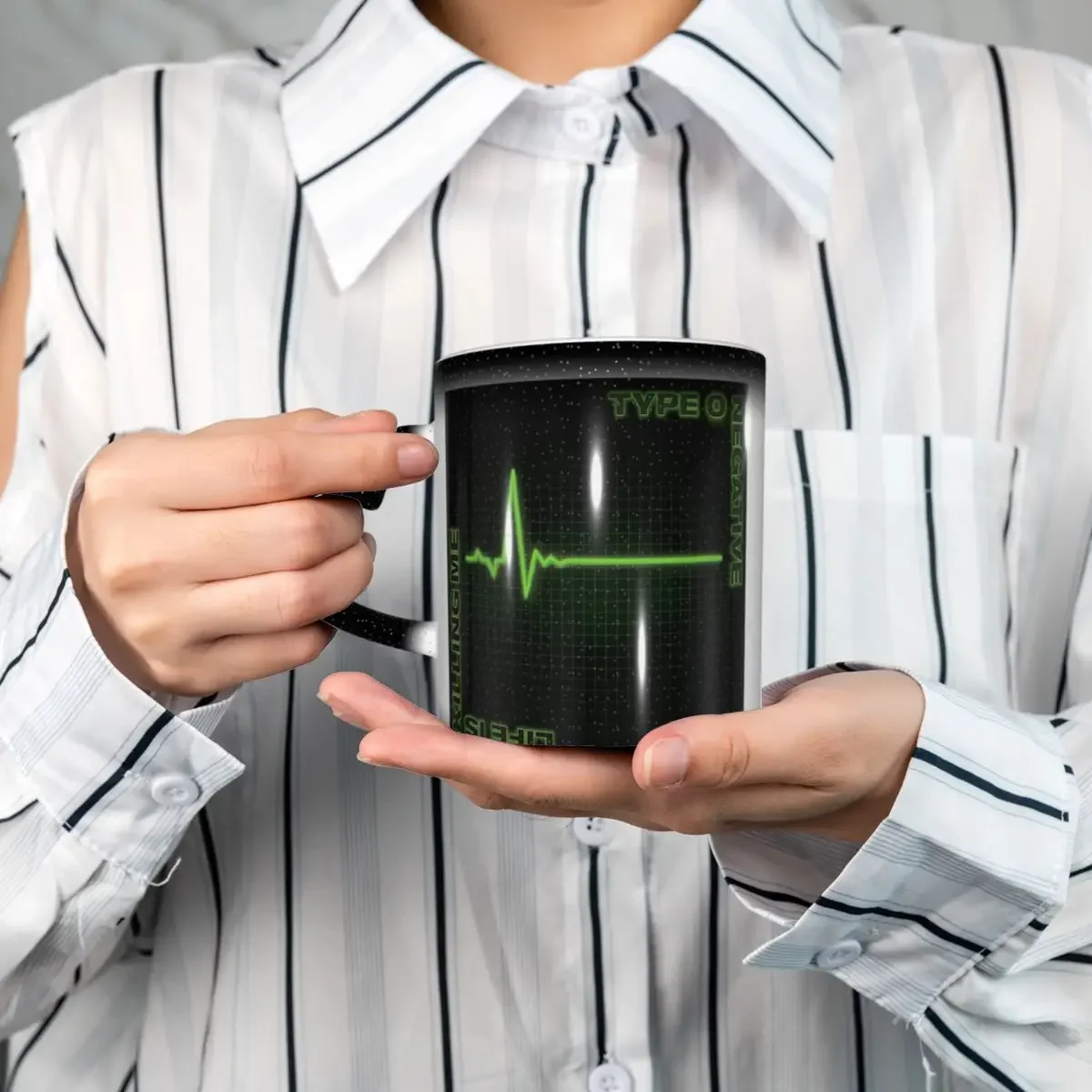 Type O Negative Mug Funny Ceramic Coffee Cups Tea Mugs Milk Cup Drinkware Gifts for Friends