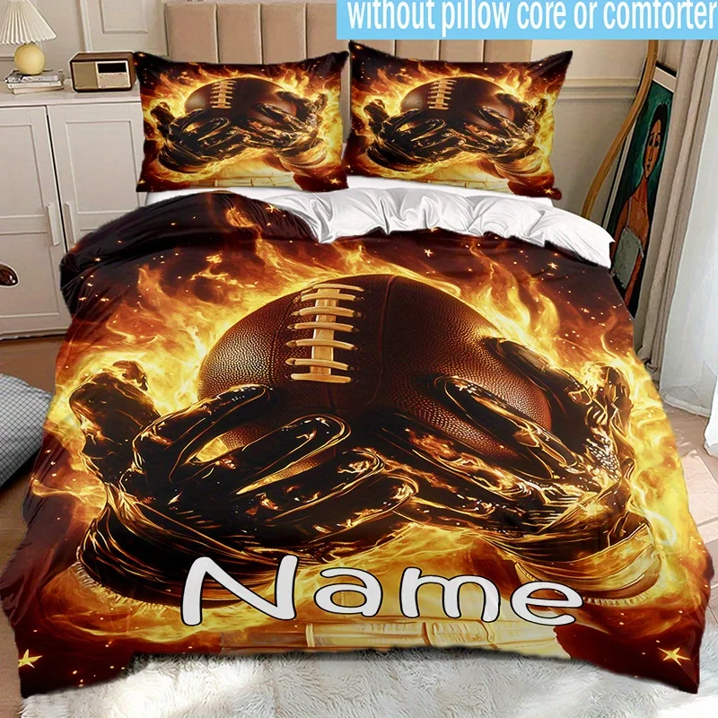 customized name Bedding Set 3D Print Polyester Duvet Cover Single Twin Queen King Size for Home Decoration Birthday Gift
