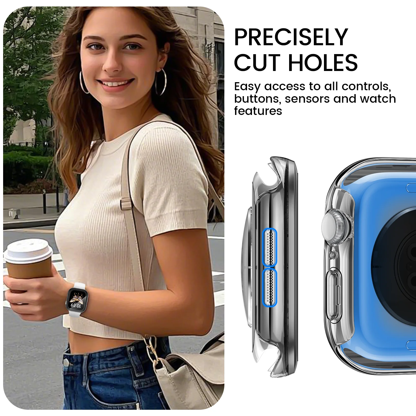 Металл + закаленное стекло + чехол для Apple Watch Series 10, 46 мм, аксессуары, водонепроницаемая защитная пленка для экрана, бампер для iWatch 10, чехол 42 мм