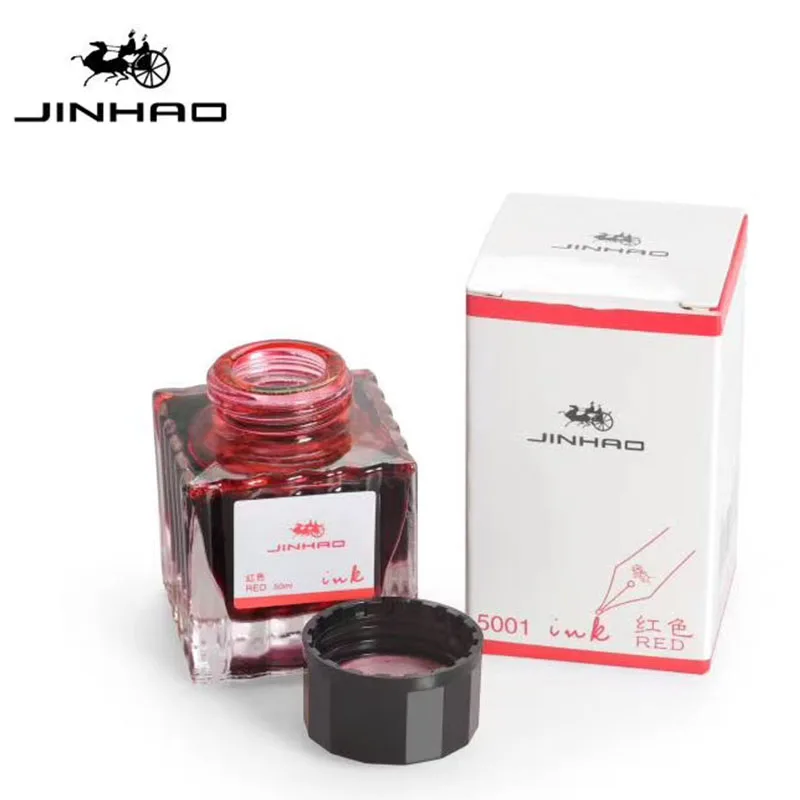 1 Bottle Jinhao 5001 Premium 50ml Fountain Pen Ink, Black, Blue, Blue Black, Smooth Writing, Suitable for Calligraphy Pen