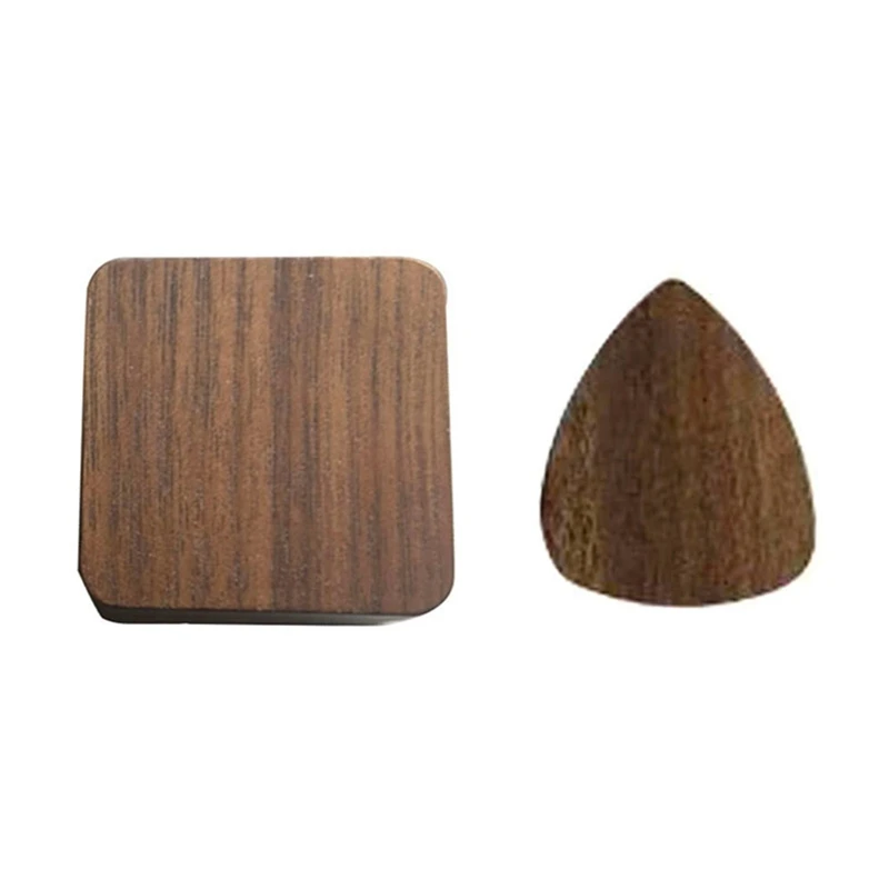 Guitar Picks & Walnut Case Accessories Personalized Holder For Guitar Enthusiasts