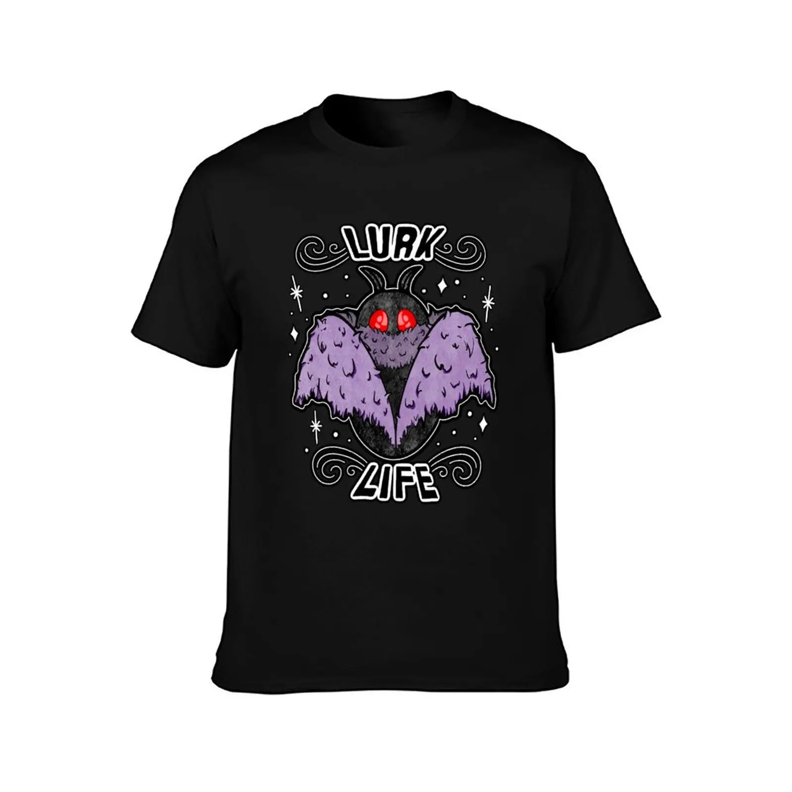 Lurking Mothman T-Shirt Work Utility Casual Tee Shirt T-Shirt