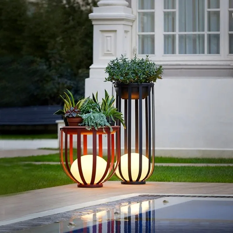 Outdoor solar garden lawn lights villa garden floor lights outdoor terrace landscape lights