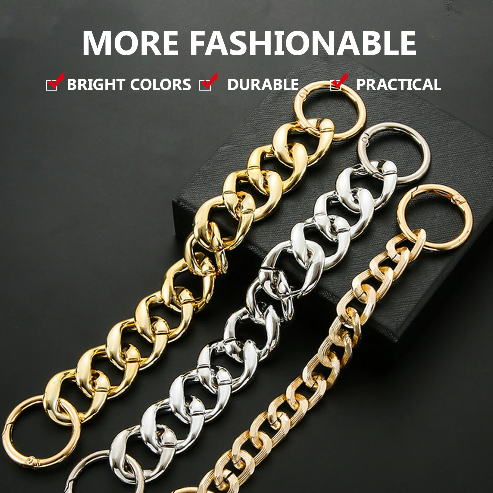 

4Pcs Decorative Shoe Chain for Hole Shoes Acrylic Durable Kids Sandals Footwear DIY Accessory Shoe Chain Shoes DIY Accessory