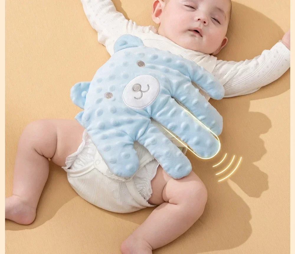 Baby patting soothing palms baby electrically patting pillows prevent fright soothe sleep simulating mother's palm soothing baby