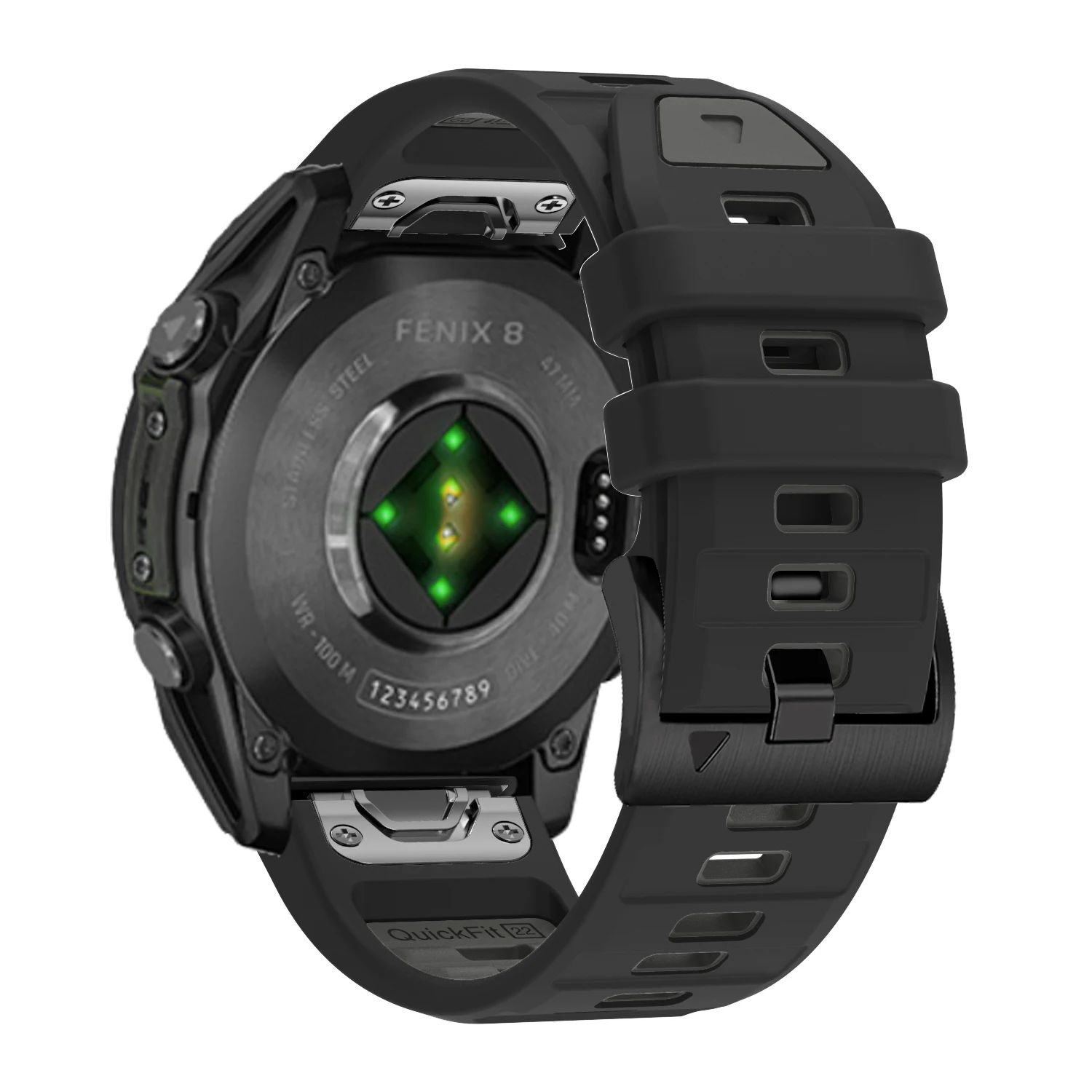 QuickFit 26 مللي متر 22 مللي متر اثنين من لهجة سيليكون حزام ل Garmin Fenix 8 E 7X 7 6 6X/Epix Pro Gen 2 51 مللي متر 47 مللي متر/حزام (استيك) ساعة اكسسوارات