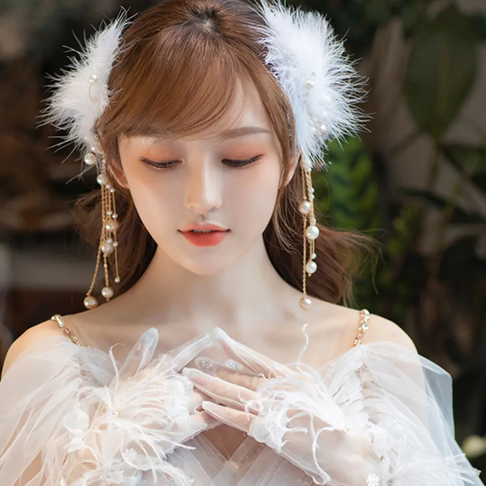 

2 шт. заколки для волос в старинном китайском стиле, ретро-заколки с кисточками, изысканные аксессуары для волос из сплава для свадеб и вечеринок