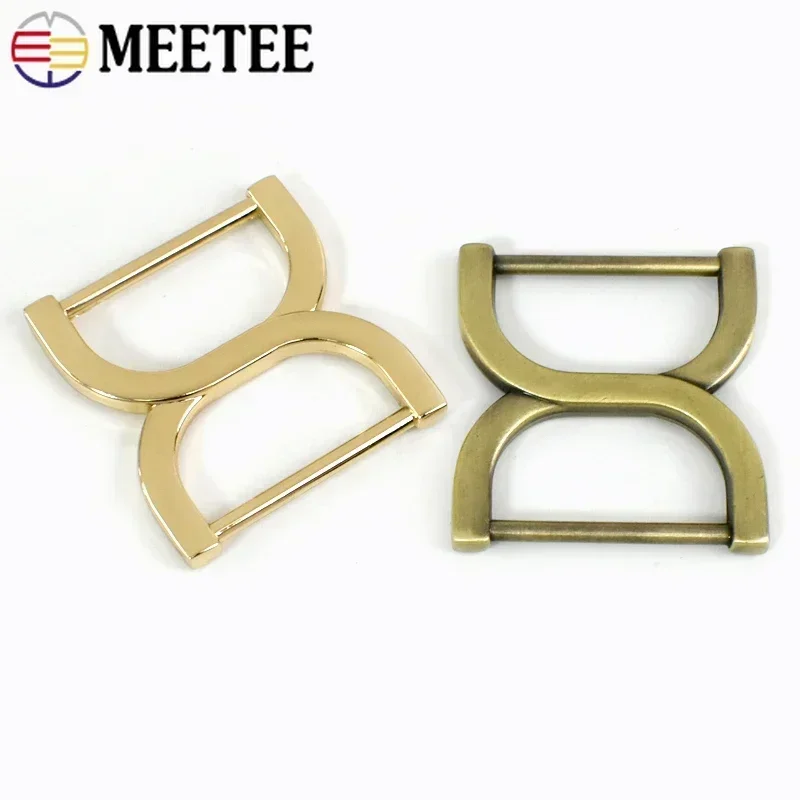 5/10/20Pcs Meetee 25mm Square Bag Buckles Shoes Garment Belt Buckle Clasp Handbag Strap Adjuster Snap Hooks DIY Accessories