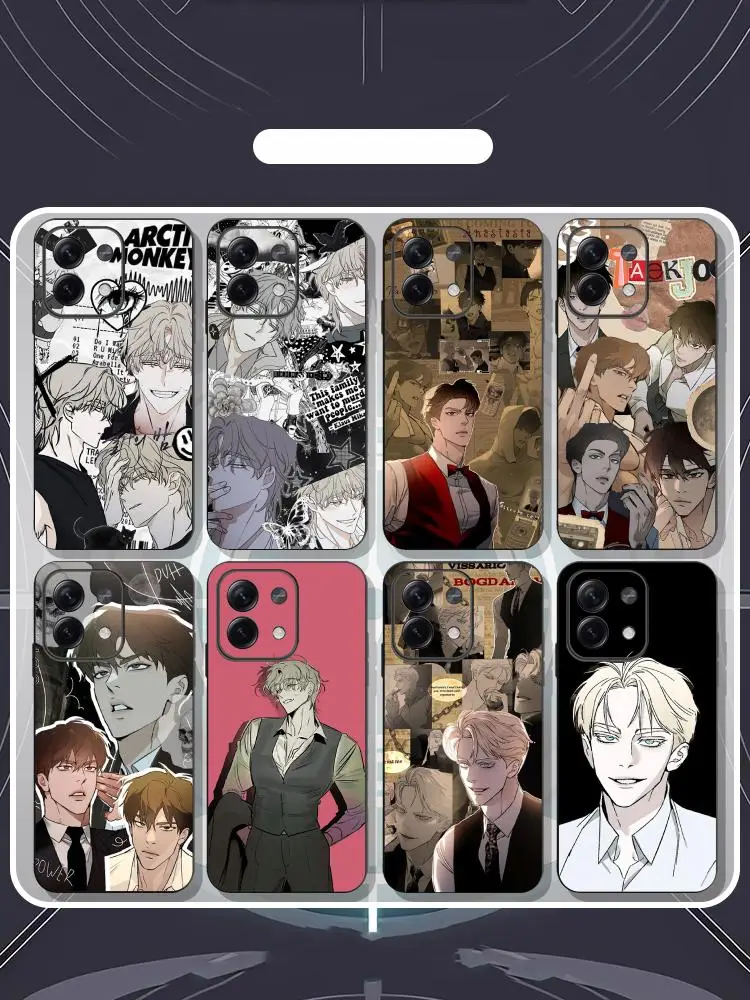 Funda de teléfono Codename anastasia comics coreanos para Xiaomi Redmi Note 14 13 12 11 Pro Plus S 5G 14C A3, funda de teléfono negra suave