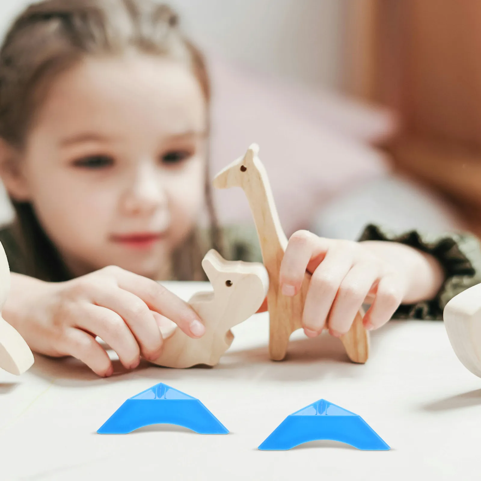20Pcs Holder Stand Triangle Base Colorful Stable Display Organizer for Puzzle Cubes Home Competition
