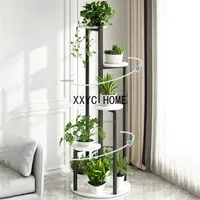 Iron Flower Stand Pots Tray Multi-layer Plant Shelves for Flowers Plant Holder Household Balcony Plant Stand Garden Decoration