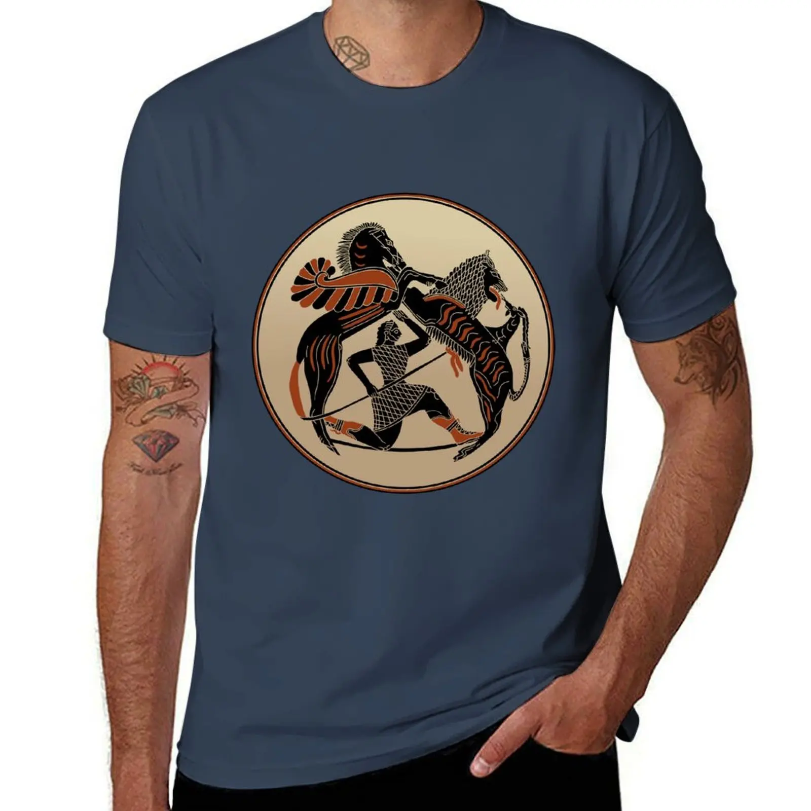 

and Pegasus Chimera Bellerophon, T-Shirt Soft Stretch Short Sleeve Top