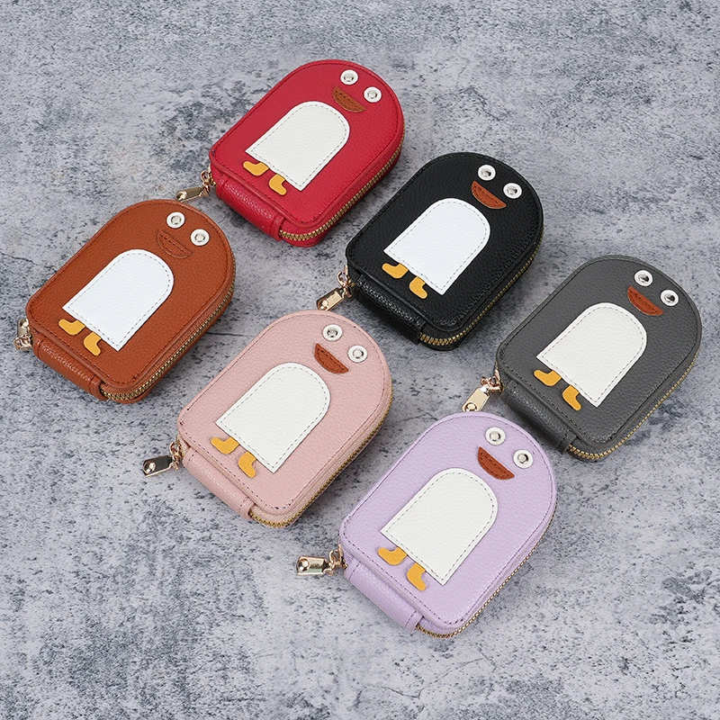 Stylish small Penguin women\'s multi-card bag Mini version of cute wallet