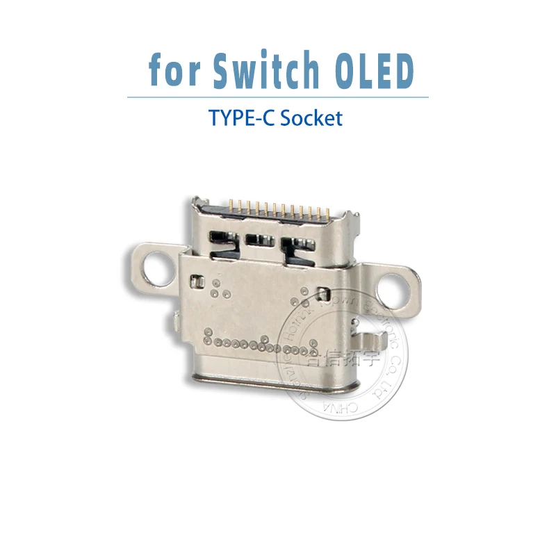 Hothink 1 pces tipo c usb3.0 tomada de porta de carregamento de alta velocidade para interruptor oled console reparação parte para ns 7 machine máquina de tela