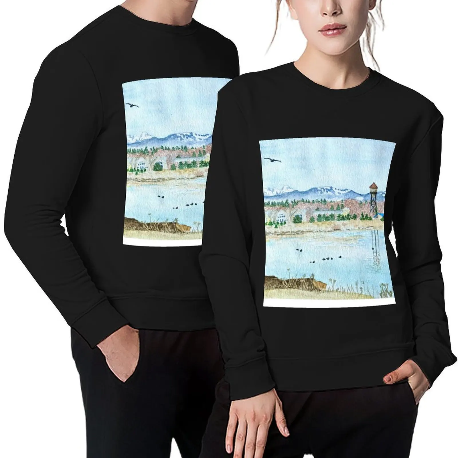 

Drayton Harbor, Semiahmoo Washington Pullover winter clothes male clothes mens clothing korean style clothes men's sweatshirts