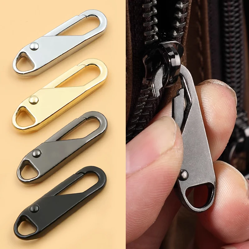 5 uds/Kit de reparación de cremallera instantánea Universal cabeza-artesanía de costura DIY para hebilla rota bolsa de viaje maleta reemplazo de cremallera