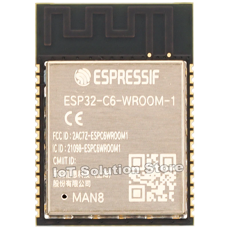 ESP32-C6-WROOM-1 2.4GHz 2.4G WiFi 802.11ax BT 5.0 BT5.0 WiFi6 Module ESP32-C6-WROOM-1-N4 4MB 8MB 16MB ESP32-C6-WROOM ESP32-C6