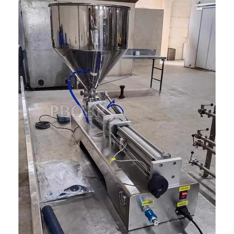 10-100ML Semi Automatic Piston Paste Filling Machine Paste Ointment Filler Honey Detergent Soap Pneumatic Filling Machines