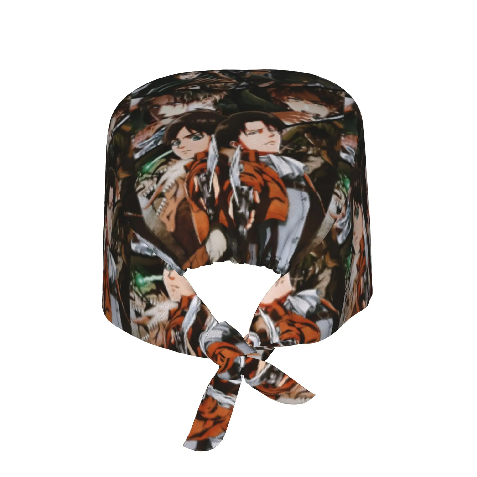 Custom Adjustable Anime T-Titanes Manga Comics Working Hat Women Men  Surgical Hat Scrub Nursing Doctor Surgeon Cap for Chef