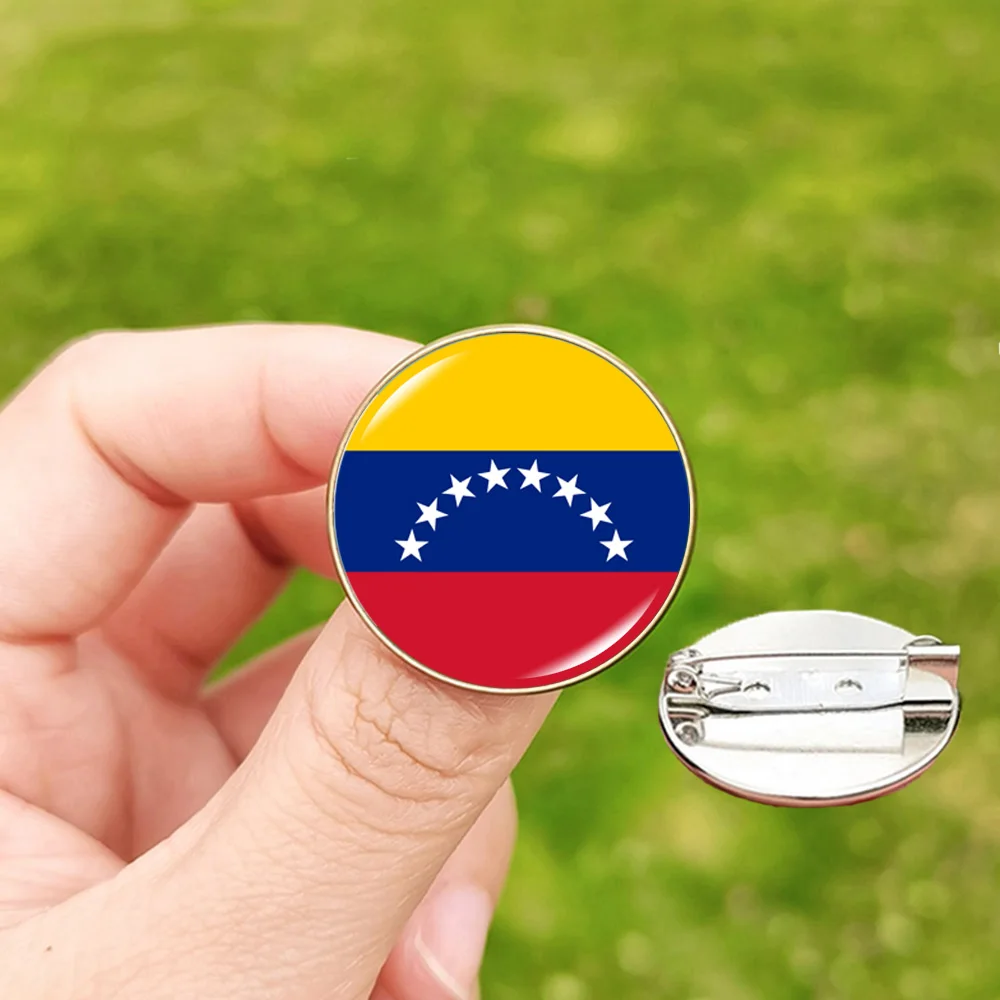 Hot Sale National Flag Brooch Chile Germany Singapore Romania England Korea Colombia Georgia Ireland Finland Bulgaria Lapel Pins