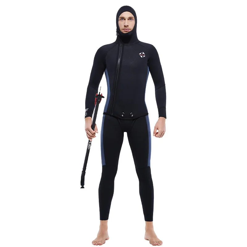 

New diving suit with 5MM suede lining for warmth and cold protection, thick diving suit for deep snorkeling, swimming, and surfi